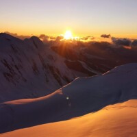 4,500mからの夕日